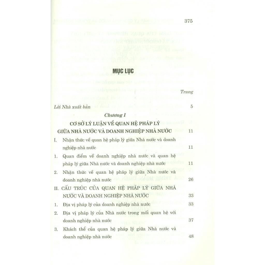 Sách - Quan Hệ Pháp Lý Giữa Nhà Nước Và Doanh Nghiệp Nhà Nước Trong Nền Kinh Tế Thị Trường Định Hướng Xã Hội Chủ Nghĩa