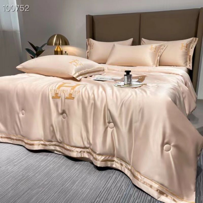 Bộ chăn ga gối nhập khẩu chăn trần hè Hasuko.phi lụa chữ H đủ màu đủ kích thước