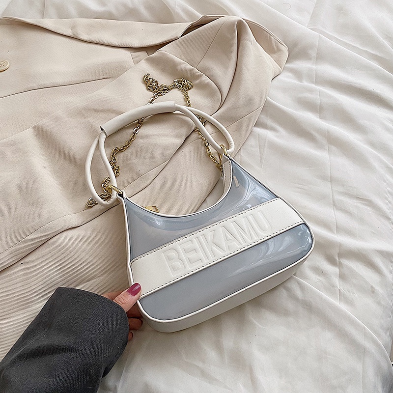 Túi Trong Suốt Phổ Biến Năm nay. Túi Đeo Một Bên Vai Thời Trang Mùa Hè 2022 Đa Năng Phong Cách Nước Ngoài Thời Trang Dành Cho Nữ