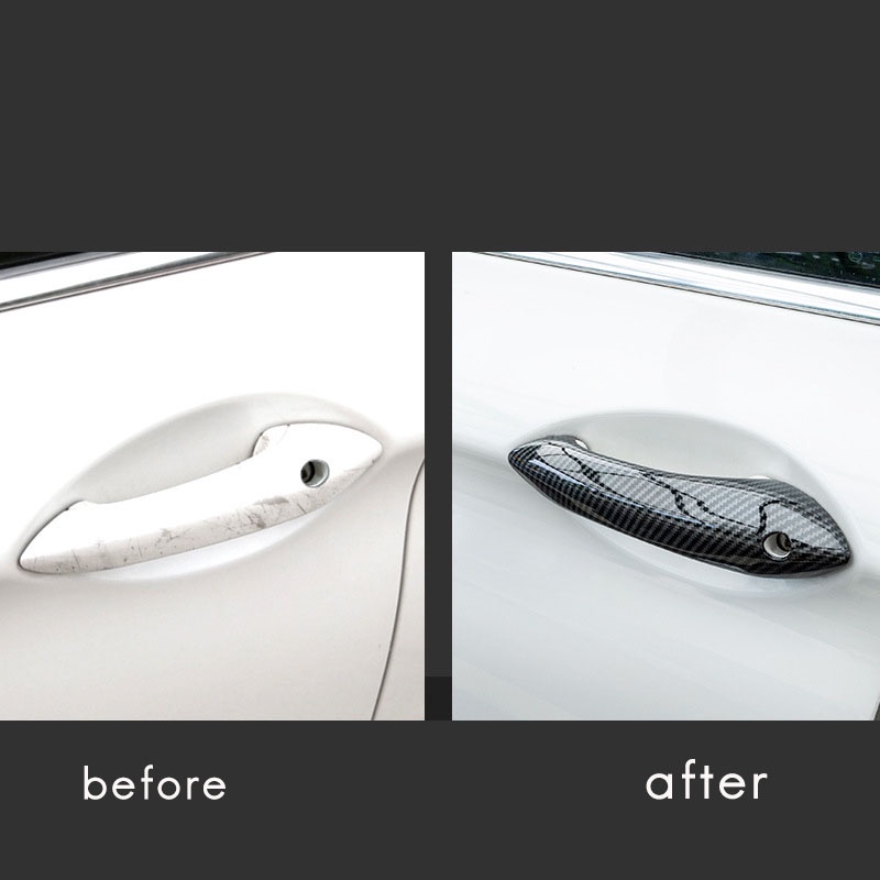 Vỏ Bọc Tay Nắm Cửa Bằng ABS Sợi Carbon Cho BMW 5 6 7 Series F07 F10 F11 F06 F12 F13 F01 F02