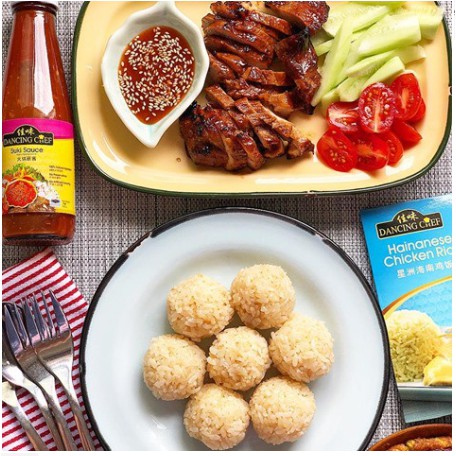 Gia vị Cơm Gà Hải Nam Singapore: Dancing Chef, Yi Jia Xiang, Lee Kum Kee, Asian, Woh Hub, SingLong..