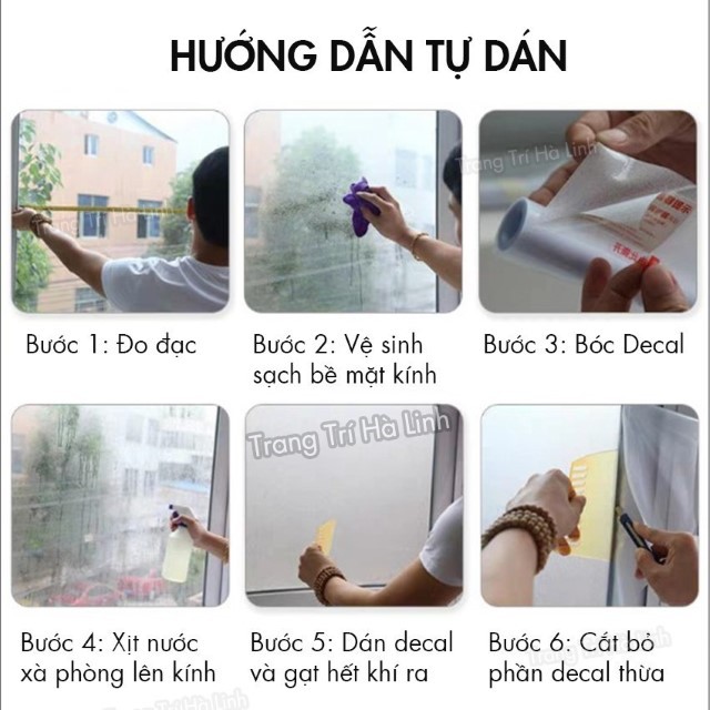 Decal dán kính , giấy đề can dán kính mờ cửa sổ phòng khách đẹp chống nắng đẹp giá rẻ 90x50cm | BigBuy360 - bigbuy360.vn