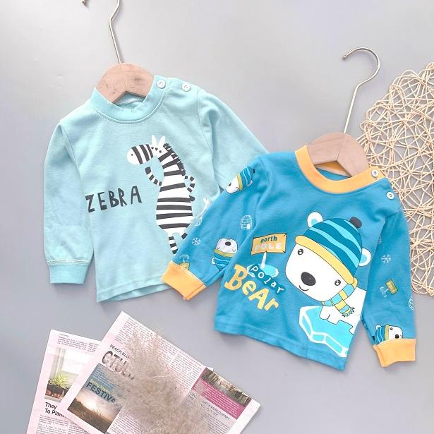 Bộ ngủ dài tay bé gái bé trai cho bé 1 2 3 4 5 tuổi MINTSCLOSET Mint's Closet - DB8072