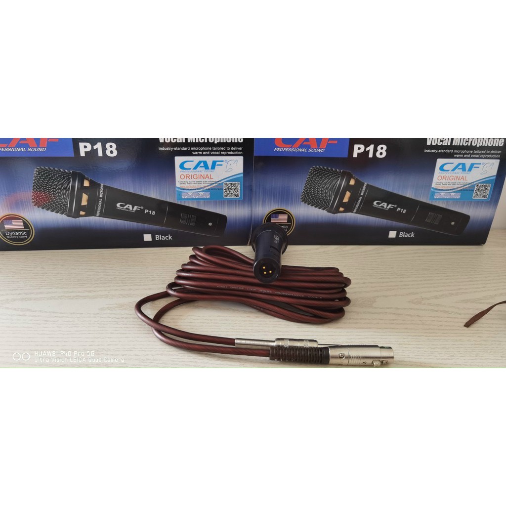 [GIÁ SỈ TẬN GỐC] Micro CAF P18 hát karaoke nhỏ gọn, hát karaoke gia đình, hội nghị, tân gia,... dây mic dài 7M tiện lợi