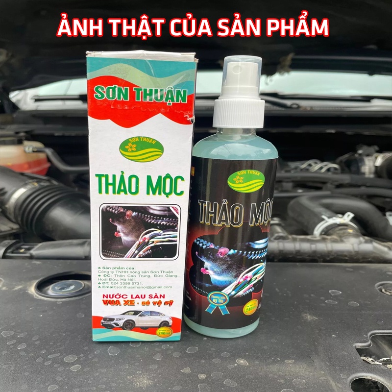 Chai Xịt Chống Chuột Ô Tô Bảo Vệ Động Cơ Và Dây Điện An Toàn Hiệu Quả Dung Tích 240ML
