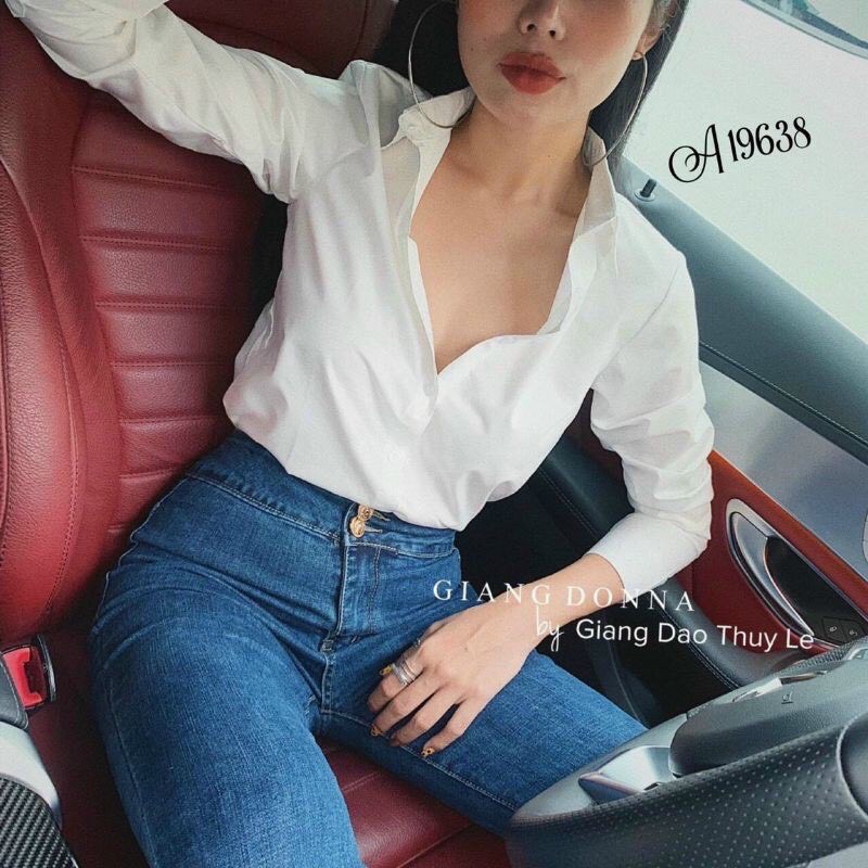 💋FREESHIP💋 áo Sơ mi trắng trơn phiên bản huyền thoại không bao giờ lỗi mốt