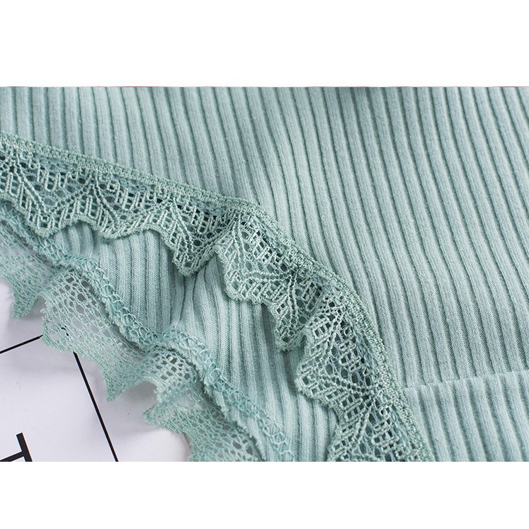 [Set 3 quần] Quần lót nữ cotton hình sợi tre viền ren cao cấp 03 ST01 | BigBuy360 - bigbuy360.vn