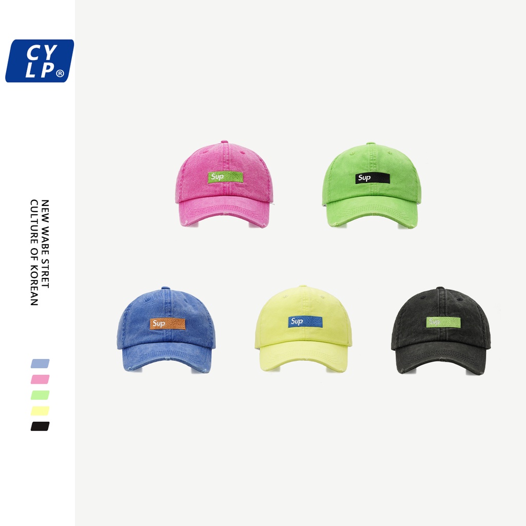 Mũ Lưỡi Trai Mềm Chất Lượng Cao Thêu Chữ Phong Cách Đường Phố Hàn Quốc Cho Nữ