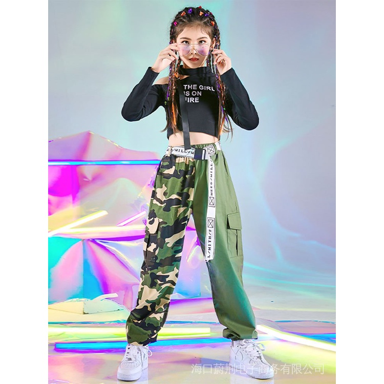 Bộ Trang Phục Nhảy Hiphop Thời Trang Thu Đông Dành Cho Bé Gái 3.27