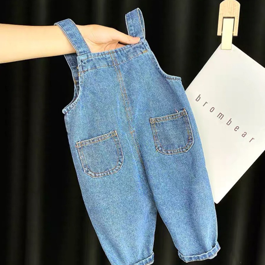 Yếm Jean Trẻ Em Yêm Bò Cho Bé Trai Và Bé Gái Từ 7Kg Đến 21Kg Mặc Đi Chơi Đi Học Thời Trang Trẻ Em Poskids
