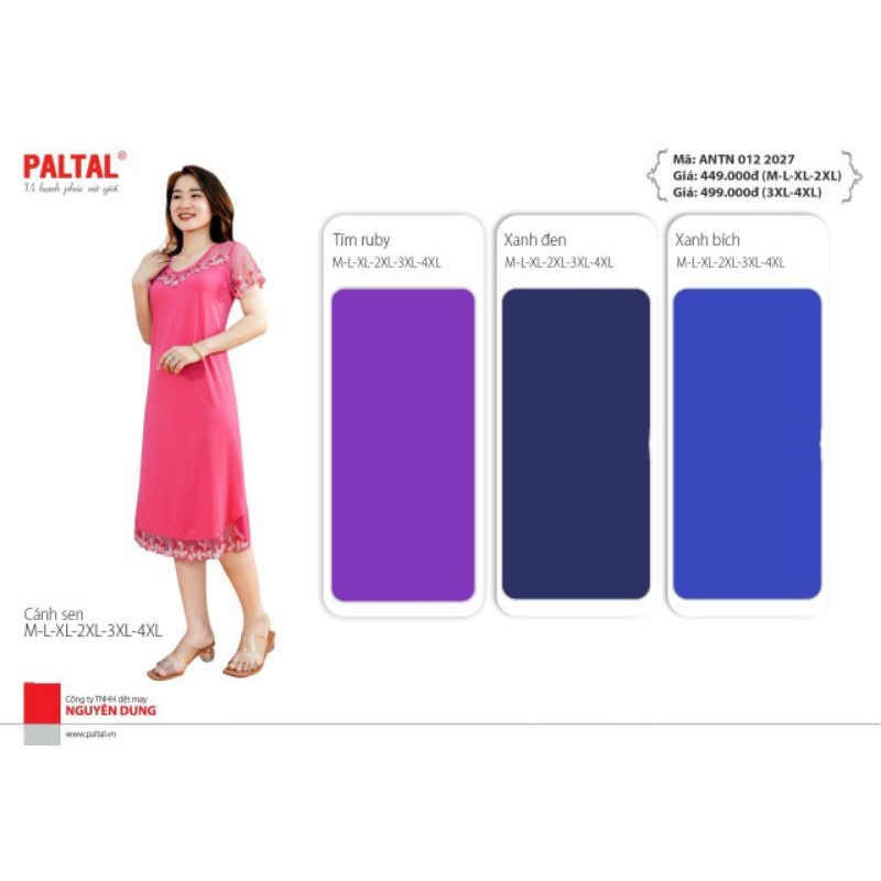 Áo ngủ cao cấp Paltal (form rộng)