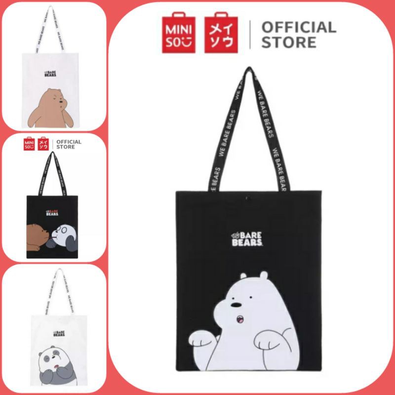 Totebag Miniso We Bare Bears