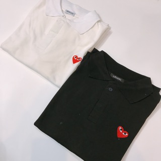 <Ảnh thật> Polo thêu tim