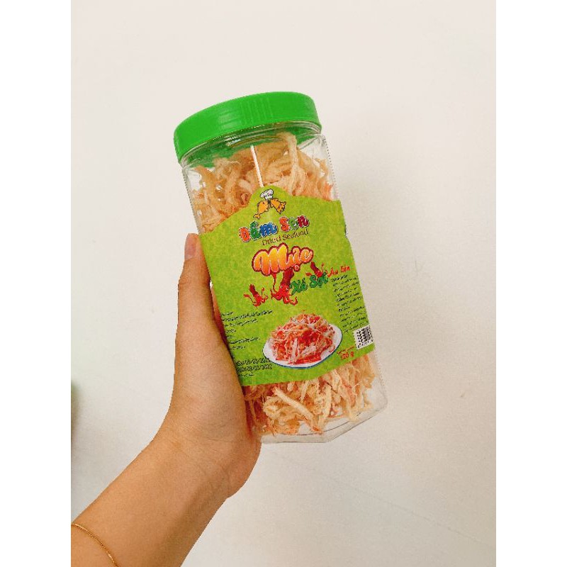 Mực xé sợi đầm sen ....