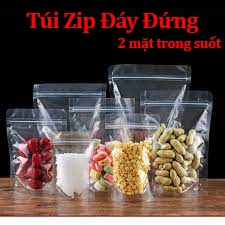 Túi zipper trong suốt đáy đứng [1 túi/ 1 size]