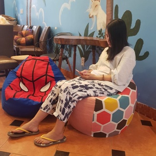 Set vỏ ghế lười hạt xốp hình Spider Man