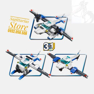 Lego Wange 51014 Lắp Ráp Thủy Phi Cơ Police ( 174 Mảnh )