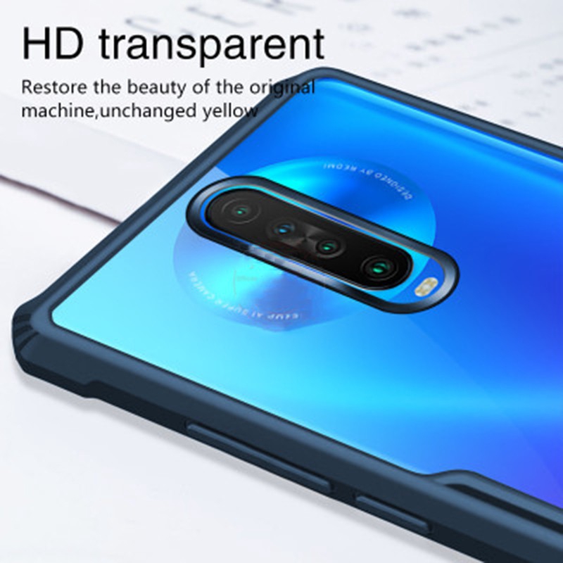 Ốp điện thoại trong suốt có túi khí chống sốc cho Xiaomi Redmi K30 K30s K30i Note 9 Pro Max 9S 9A 9i 9C Prime POCOPhone POCO X3 NFC M2