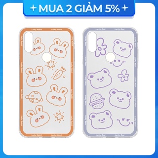 Ốp lưng vsmart joy 3/joy 4/active 3/bee 3/live/...dẻo trong in hình lucky bear