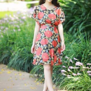 [Ảnh Thật+fewback thật]Váy voan cánh rơi VNXK