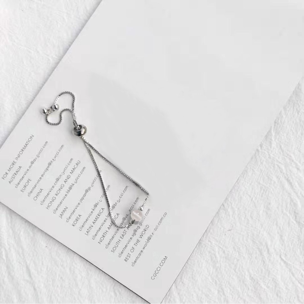 Vòng tay đá Opal tùy chỉnh sang trọng ephong cách Hàn Quốc