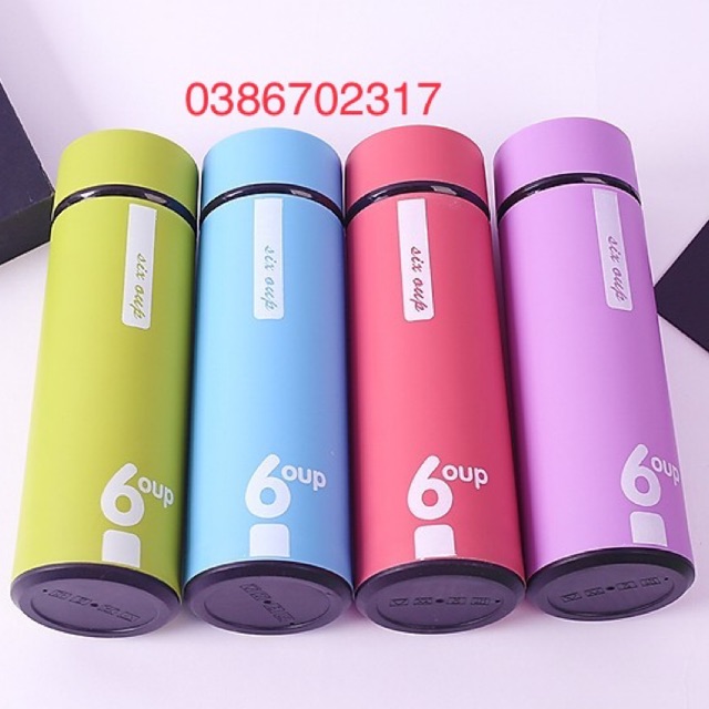 ❤️[Siêu Hot] Bình Đựng Nước Giữ Nhiệt Thuỷ Tinh 6 oup 450ml