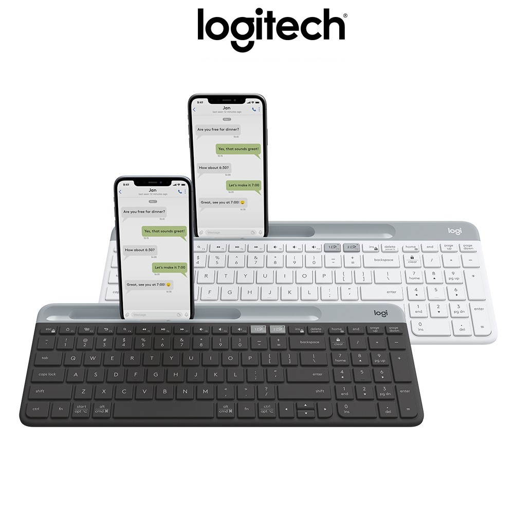 Bàn phím Logitech Wireless, Bluetooth Keyboard K580 Slim - Hàng Chính Hãng