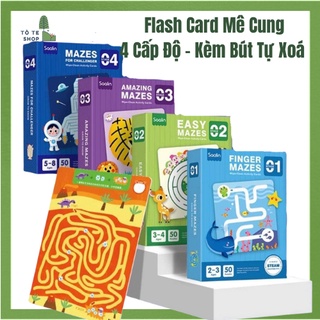 Trò chơi Flashcard Mê cung 4 cấp độ, Saalin Finger Mazes, Easy Mazes, Amazing Mazes, Mazes for Challenger