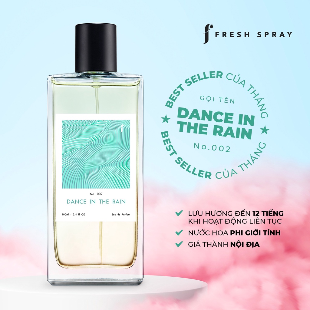 Nước Hoa Dance In The Rain 100ml Hương Thơm Ngọt Ngào Mềm Mại, Bay Bổng Và Thanh Khiết