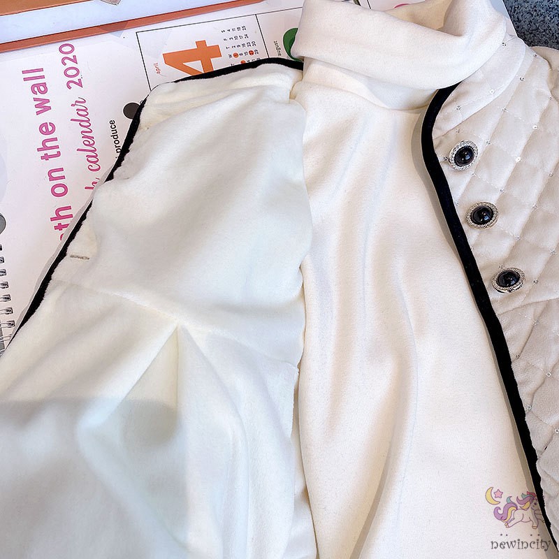 Áo khoác lông phong cách Hàn Quốc xinh xắn cho bé