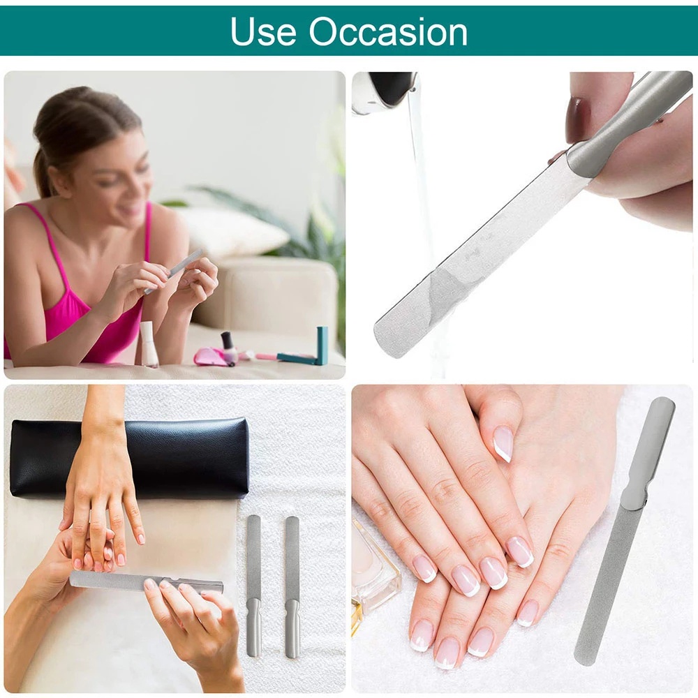 1 Dụng Cụ Dũa Móng Tay/Móng Chân Chuyên Nghiệp Bằng Thép Không Gỉ