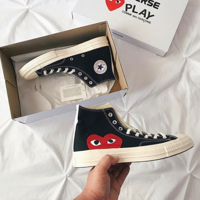 Giày Thể Thao CDG PLAY x 1970s all star Cổ Thấp Cho Nam Và Nữ