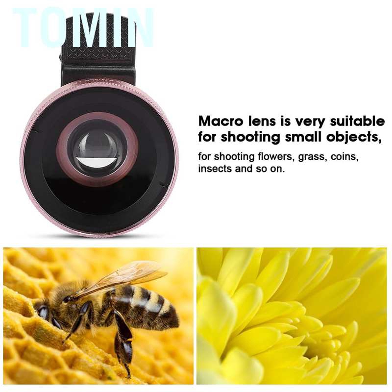 Tomin 2 in 1 Phone Lens Professional 0.45X Super Wide Angle and Macro for Mobile