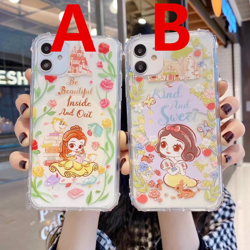 Ốp điện thoại màu trong suốt xinh xắn cho iPhone11 11Promax 7Plus 6S 7 8 8+ X XR XSmax SE2020 | BigBuy360 - bigbuy360.vn