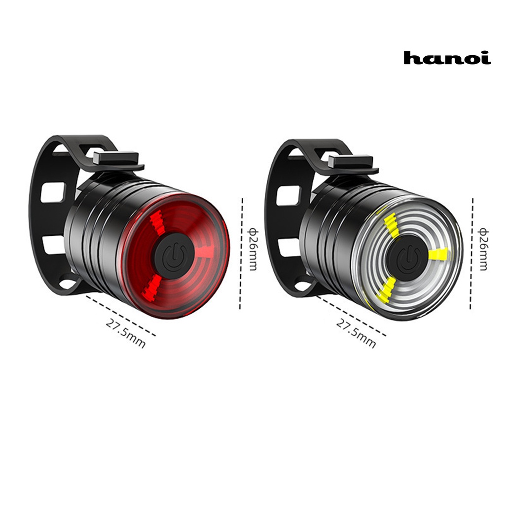 Đèn LED hậu cảnh báo 3 kiểu chống nước cho xe đạp