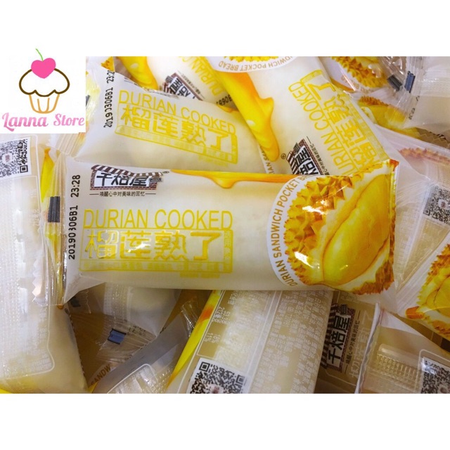 Combo 1 KG Bánh Sữa Chua Vị Sầu Riêng Cheese Pocket - Đài Loan (42 cái)