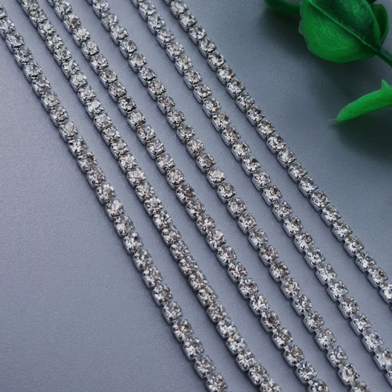 Dây Xoàn Chấu 1 mét đá chấu đính kết phụ kiện trang phục, làm trang sức
