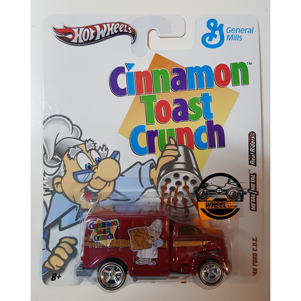 Xe mô hình đồ chơi Hotwheels 1:64 POP CULTURE - GENERAL MILLS - CINNAMON TOAST CRUNCH - '49 Ford C.O