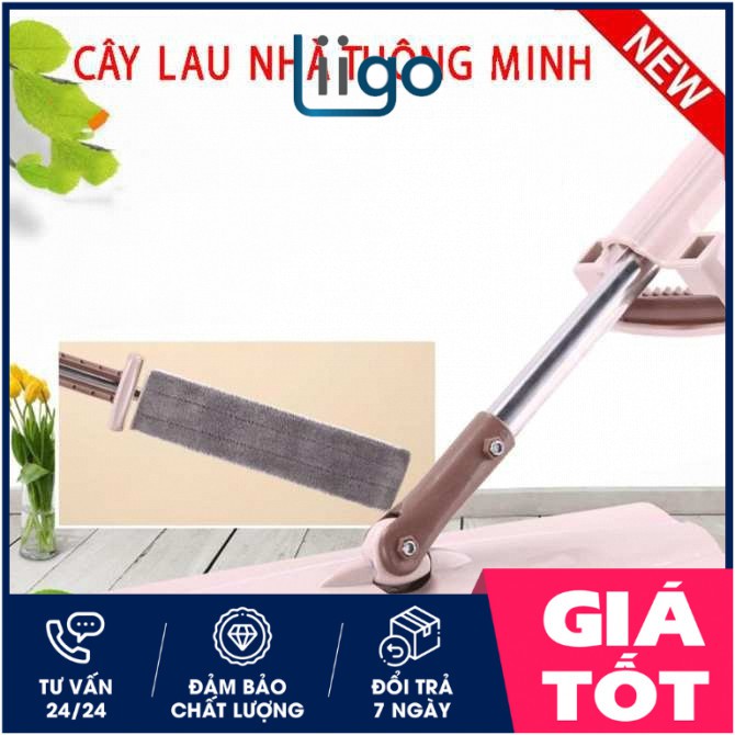 Cây lau nhà tự vắt thông minh xoay 360 độ Spin mopHàng Loại I