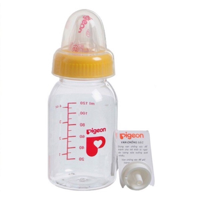 Bình sữa Pigeon cổ hẹp loại 120ml và 240ml