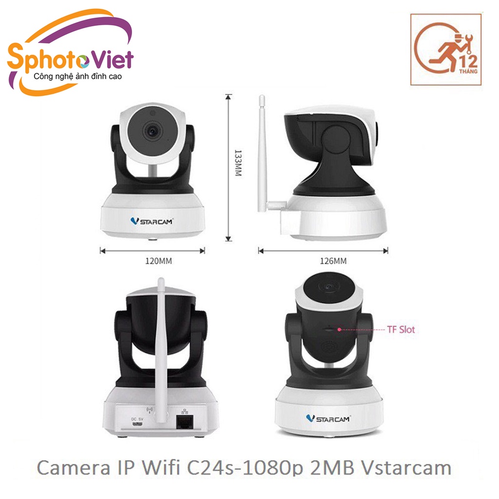 Camera wifi IP Vstarcam C24s Full HD 1080P