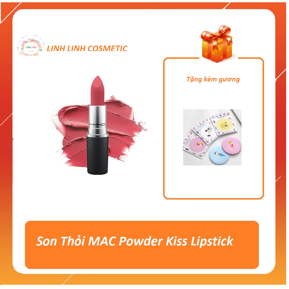 Son thỏi MAC Powder Kiss Lipstick màu 316 - 315 - 303 - 602 - 707 - 607