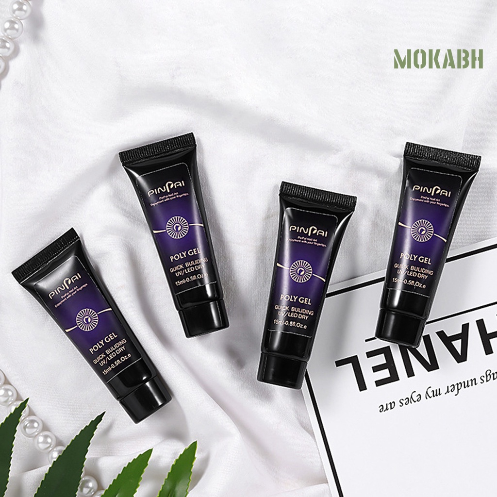 1 Bộ Gel Nối Dài Móng Tay 15ml Bán Vĩnh Viễn DIY Nhiều Màu Sắc