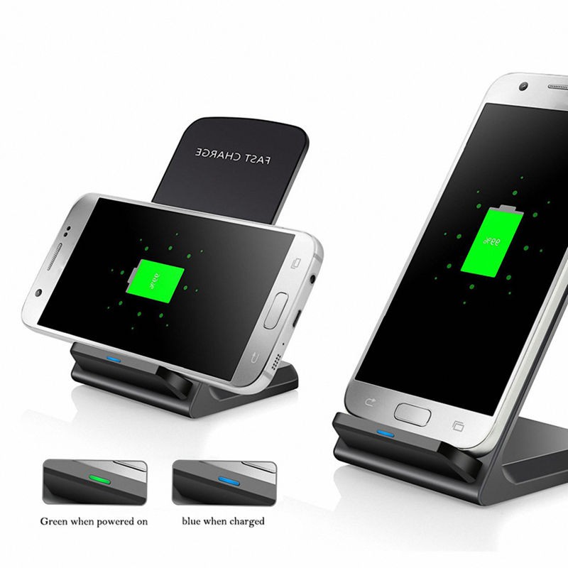 Fast Wireless Charger Charging Pad for Samsung Galaxy Note 8 S8 S8 Plus S7 S7 Edge Note 5 S6 Edge Plus, Standard Charge for Apple for iphone X / 8 / 8 Plus