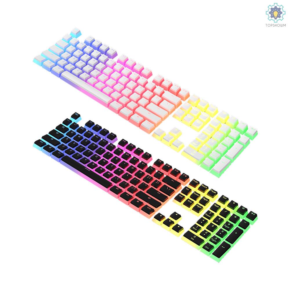 Bộ 108 phím PBT màu trắng đục cho bàn phím cơ