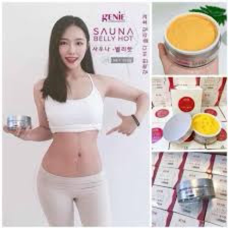 Gel tan mỡ Genie Sauna Belly Hot 150gr - tan mỡ bụng, đùi, bắp tay