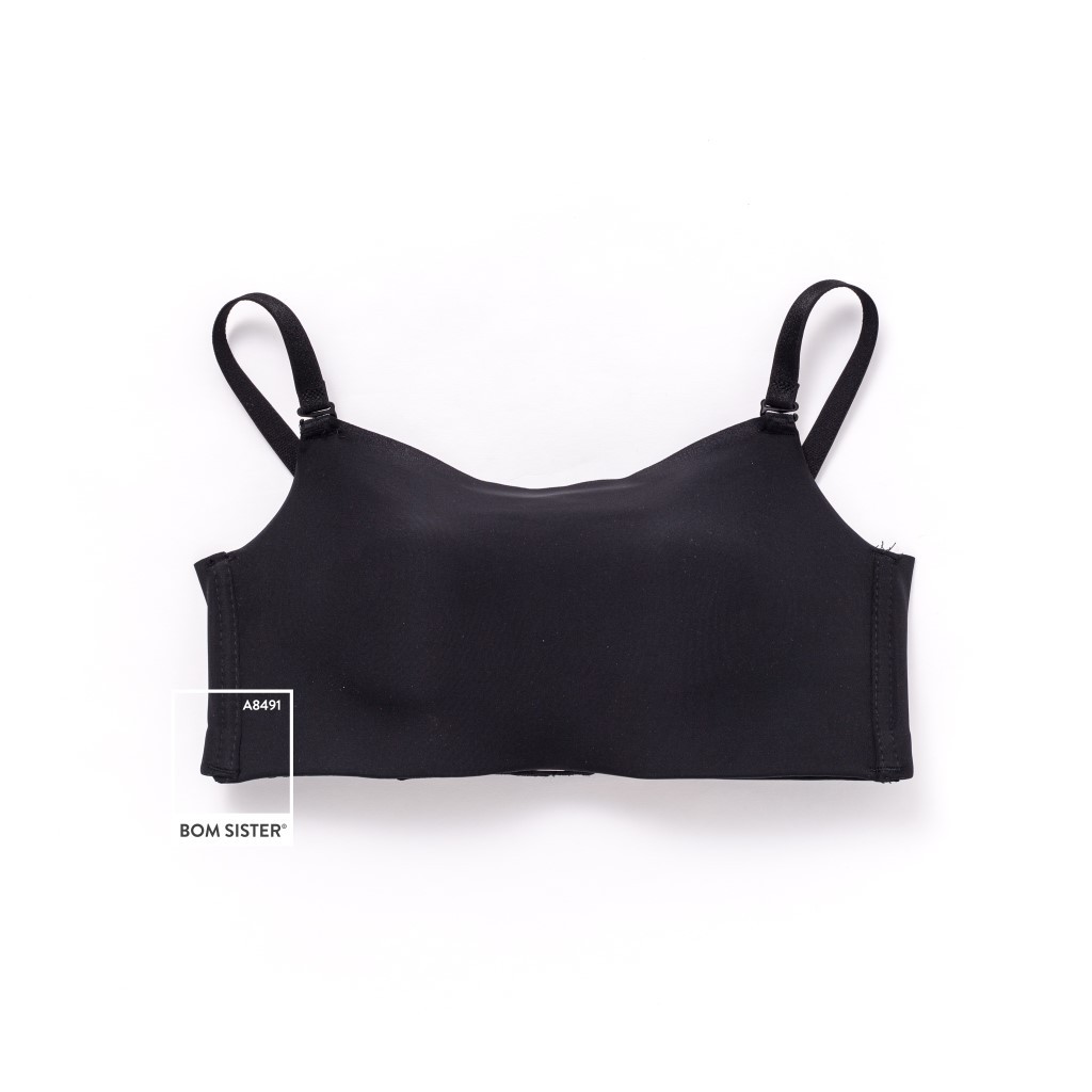 Áo lót mút vừa chất su không gọng cúp ngang màu trơn siêu nâng BOM SISTER A8491 | BigBuy360 - bigbuy360.vn