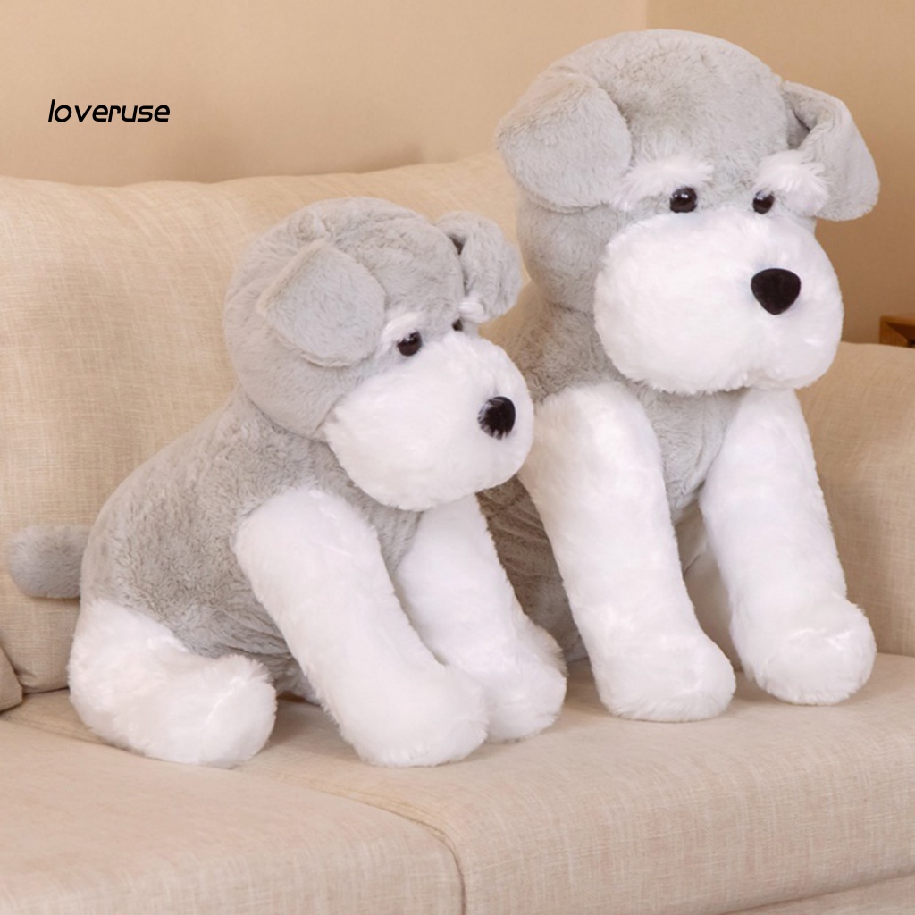 Búp Bê Nhồi Bông Hình Em Bé Schnauzer Dễ Thương