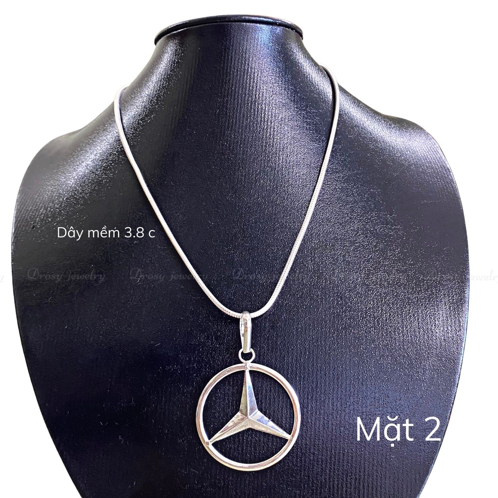 Mặt dây chuyền nam bằng bạc nguyên chất