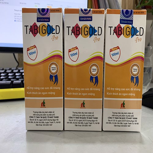 Tabi gold - Siro ăn ngon giúp trẻ thèm ăn tự nhiên, tăng cường hấp thu, tăng sức đề kháng (100ml)